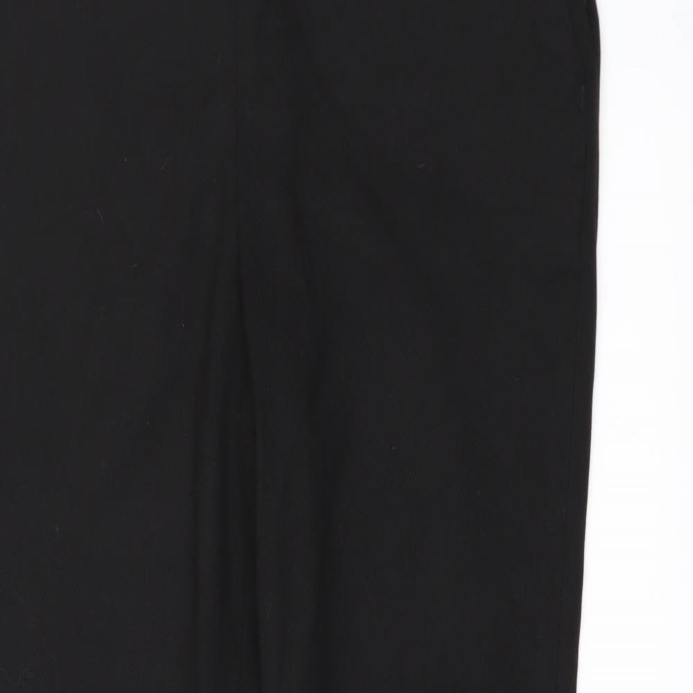 NEXT Womens Black   Trousers  Size 10 L29 in - Side zip