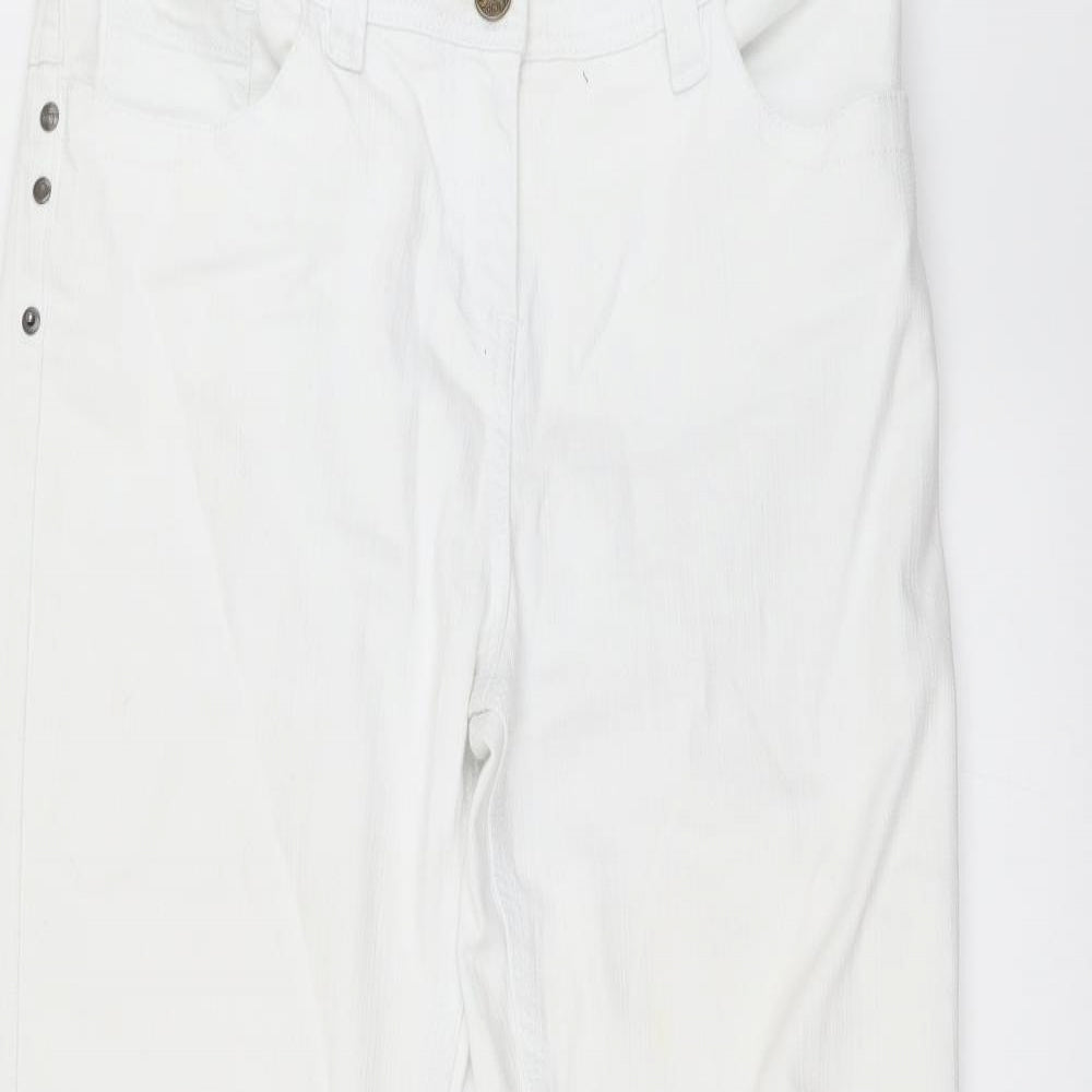 George Womens White   Straight Jeans Size 14 L28 in