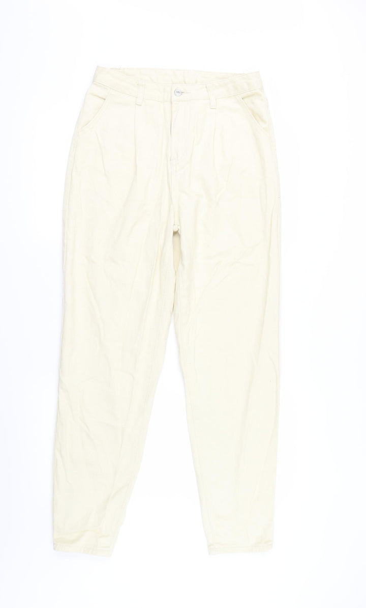 Shien Womens Ivory   Straight Jeans Size S L28 in - Zip