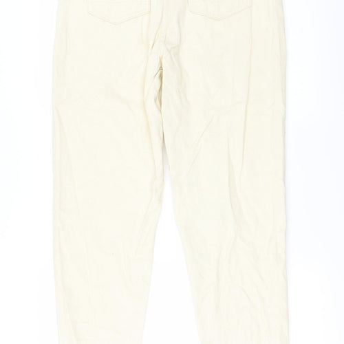 Shien Womens Ivory   Straight Jeans Size S L28 in - Zip