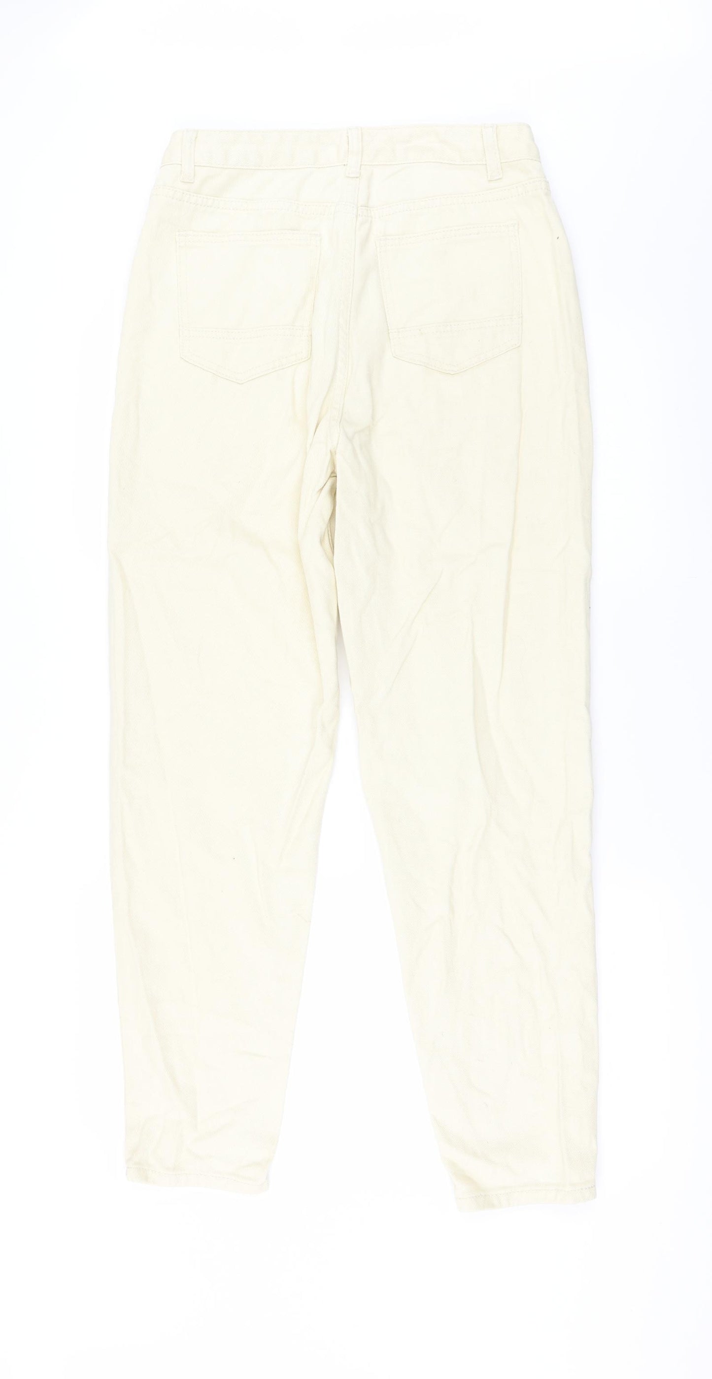 Shien Womens Ivory   Straight Jeans Size S L28 in - Zip