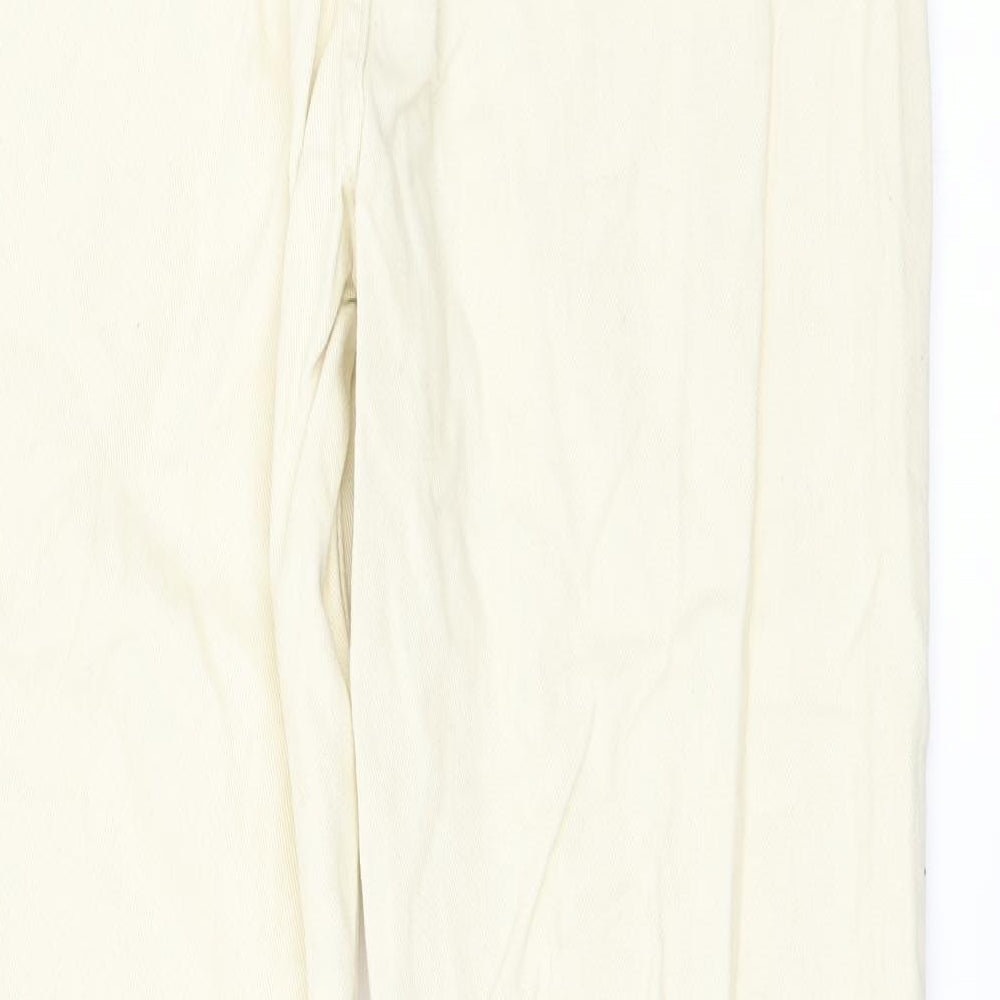 Shien Womens Ivory   Straight Jeans Size S L28 in - Zip