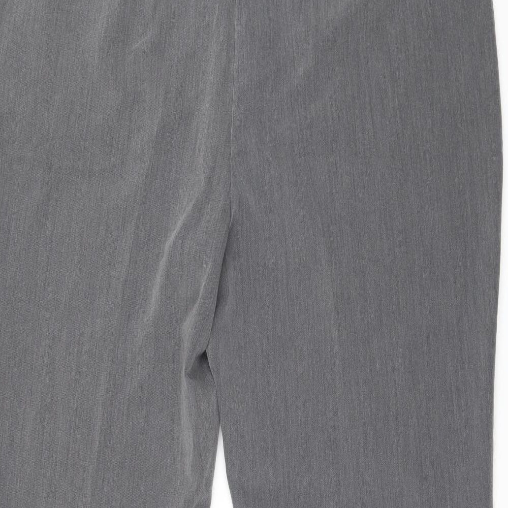 F&F Womens Grey   Trousers  Size 16 L24 in - Zip