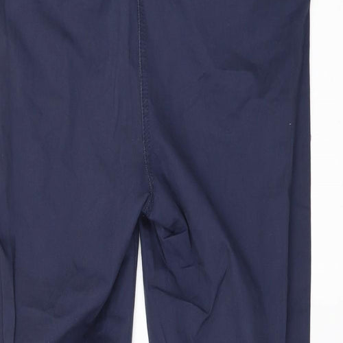 H&M Womens Blue   Chino Trousers Size 10 L25 in - Zip