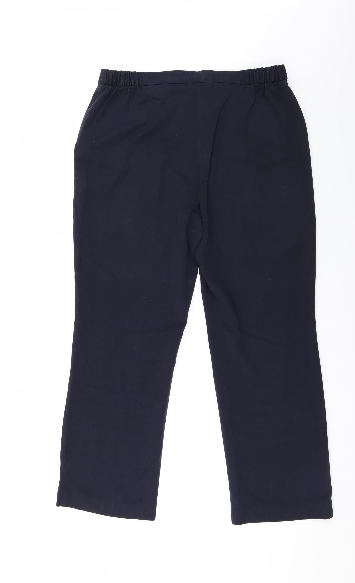 Marks and Spencer Womens Blue   Trousers  Size 12 L26 in - Slim Leg