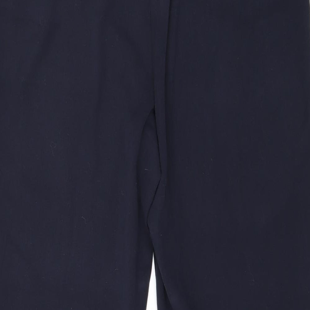 Marks and Spencer Womens Blue   Trousers  Size 12 L26 in - Slim Leg