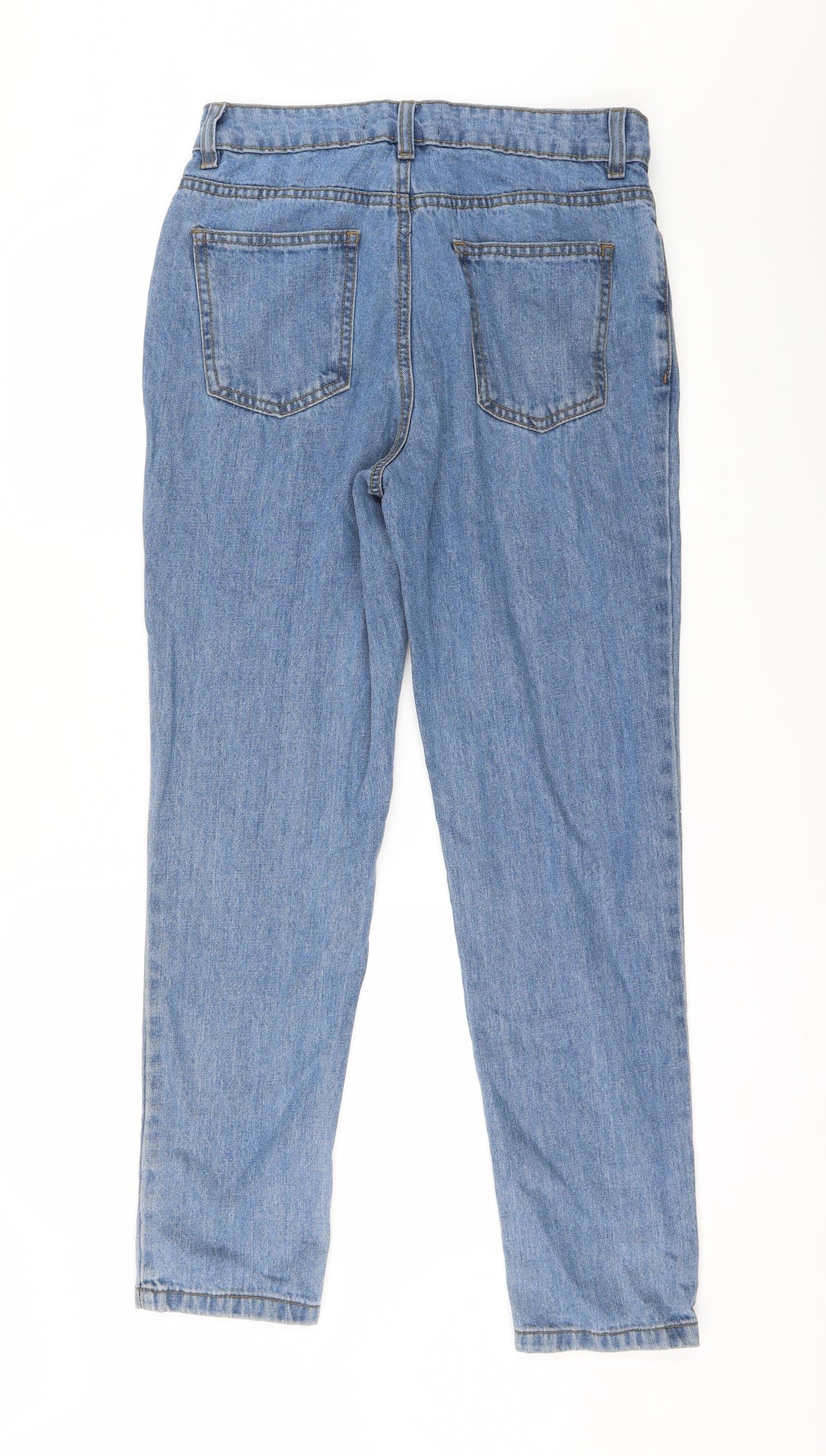 Pep&Co Womens Blue   Straight Jeans Size 8 L28 in - Zip