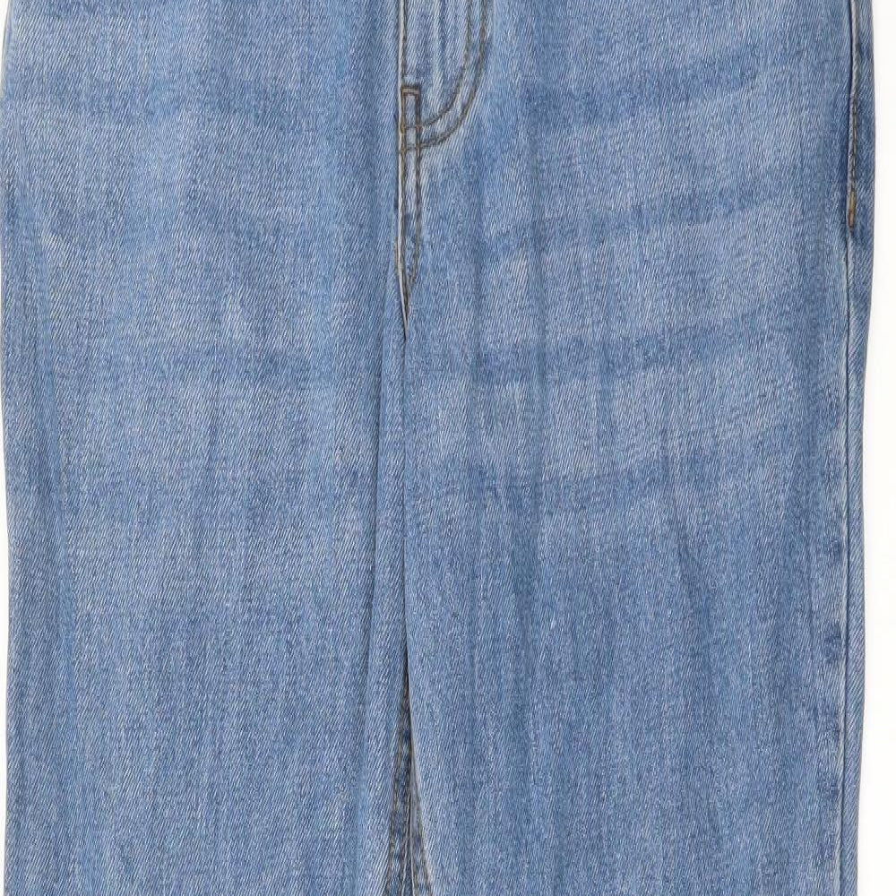 Pep&Co Womens Blue   Straight Jeans Size 8 L28 in - Zip