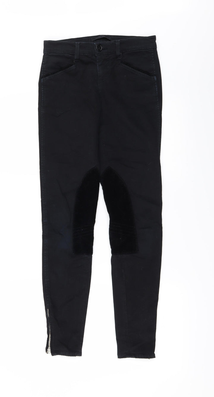 J Brano Womens Black   Straight Jeans Size 25 L29 in - Zip Ankles Quilted parts
