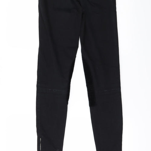 J Brano Womens Black   Straight Jeans Size 25 L29 in - Zip Ankles Quilted parts