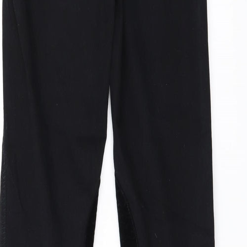 J Brano Womens Black   Straight Jeans Size 25 L29 in - Zip Ankles Quilted parts
