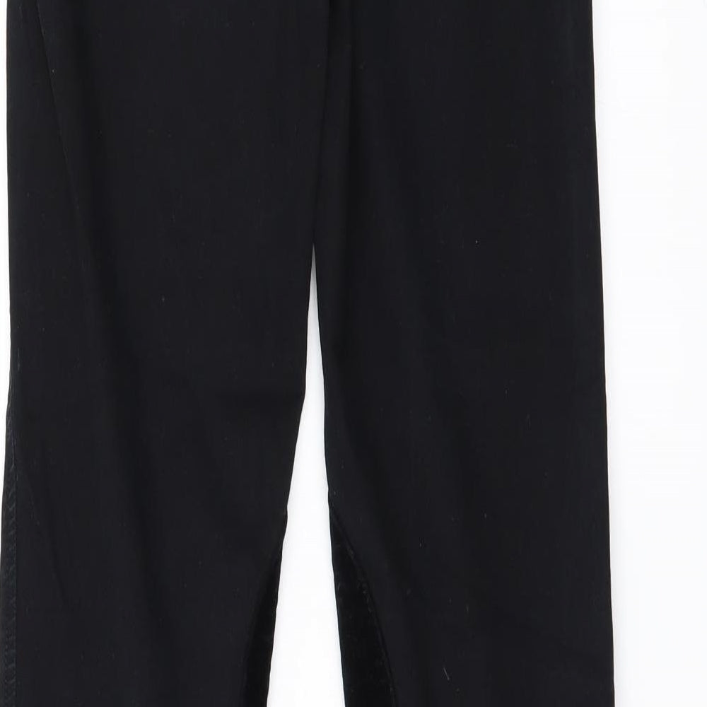 J Brano Womens Black   Straight Jeans Size 25 L29 in - Zip Ankles Quilted parts