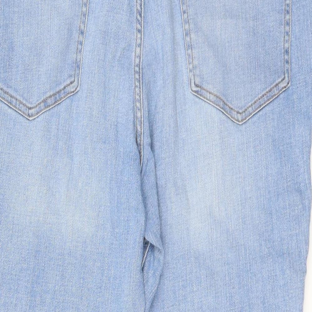 F&F Womens Blue   Straight Jeans Size 18 L22 in - Zip