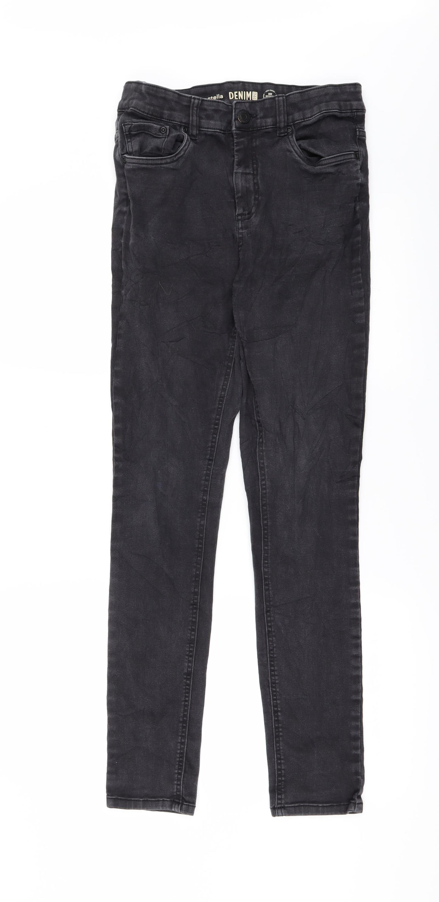 Preworn Womens Black   Straight Jeans Size 12 L28 in