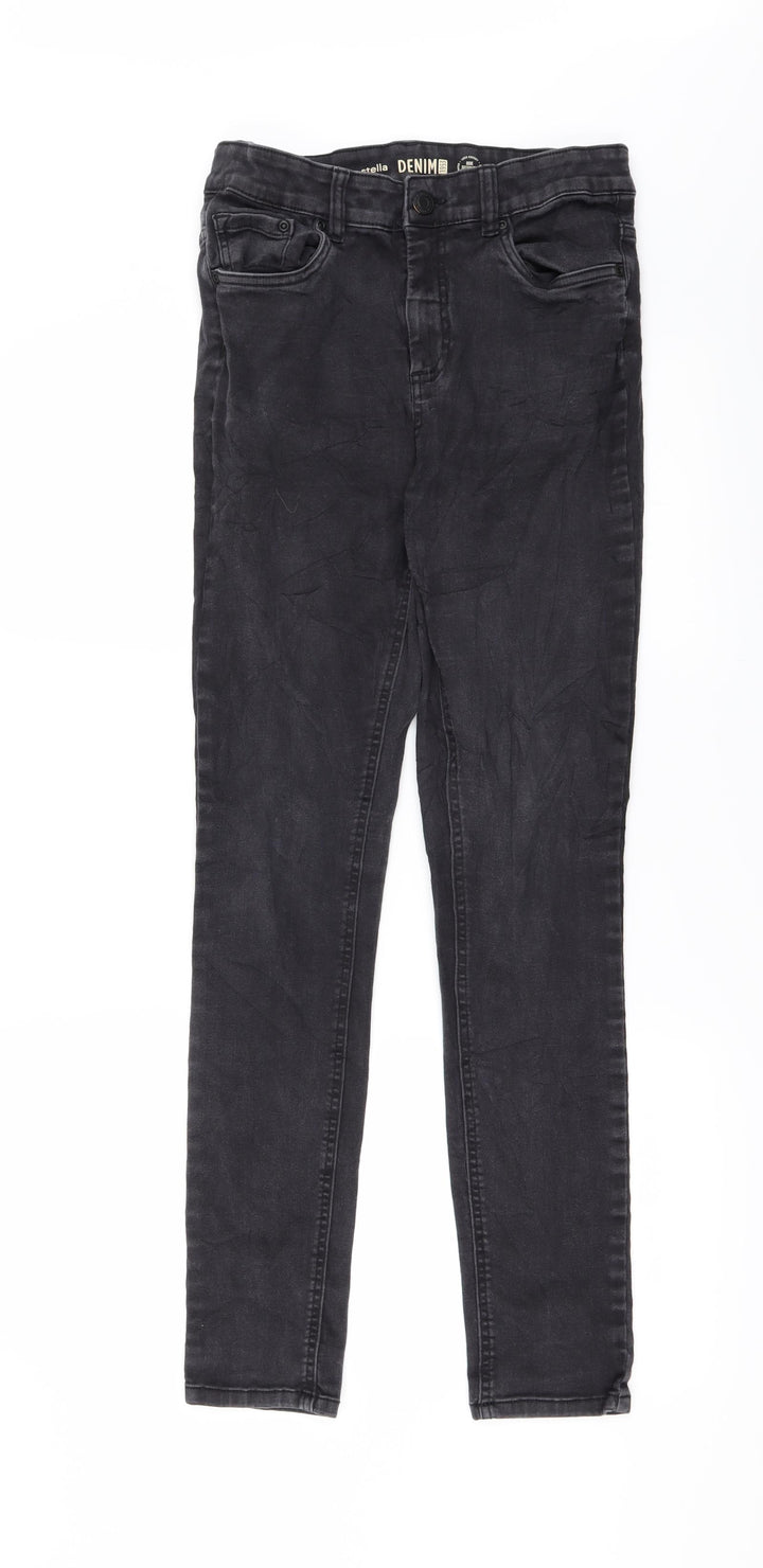 Preworn Womens Black   Straight Jeans Size 12 L28 in