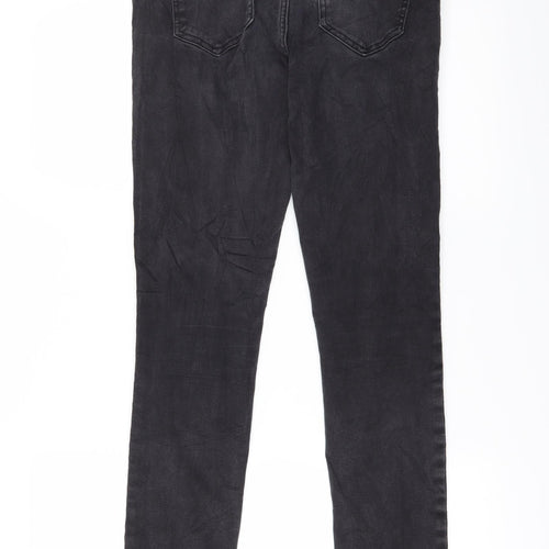 Preworn Womens Black   Straight Jeans Size 12 L28 in