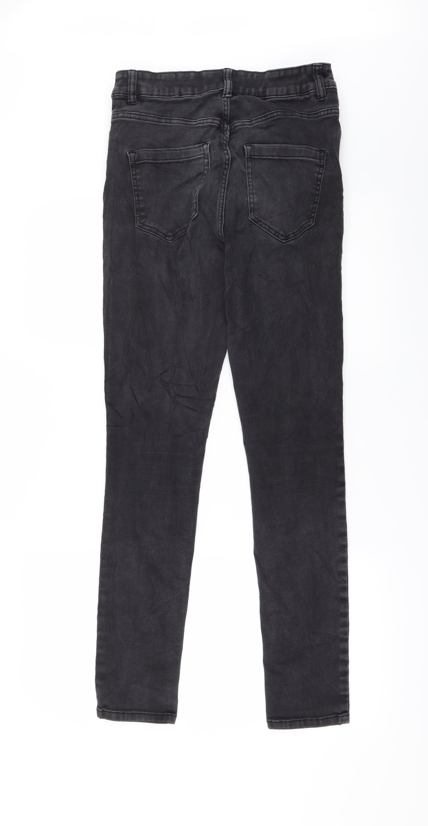 Preworn Womens Black   Straight Jeans Size 12 L28 in