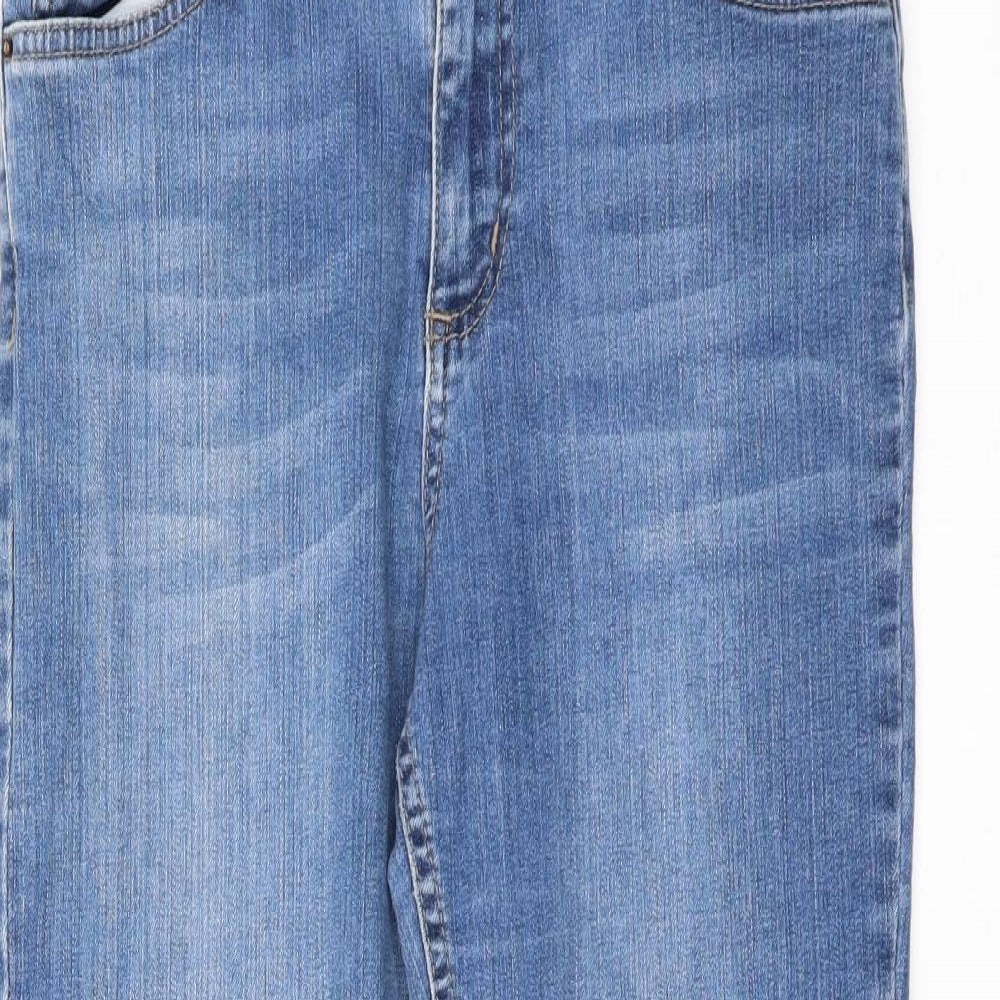 New Look Womens Blue   Flared Jeans Size 10 L22 in - Crop Kick Flare