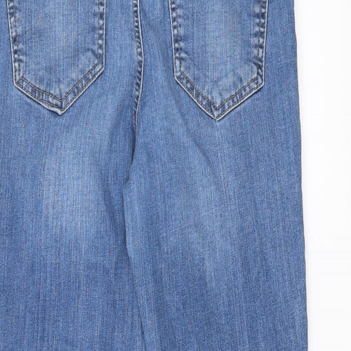 New Look Womens Blue   Flared Jeans Size 10 L22 in - Crop Kick Flare