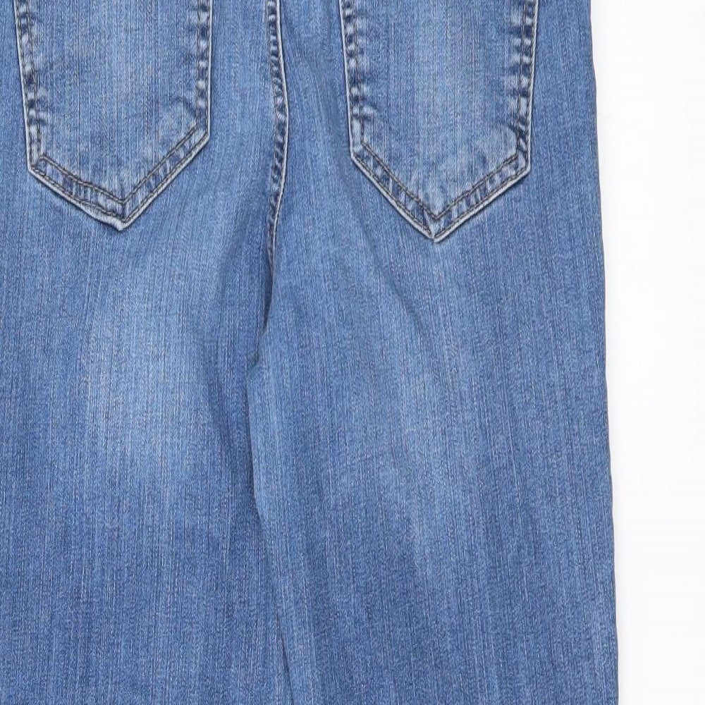 New Look Womens Blue   Flared Jeans Size 10 L22 in - Crop Kick Flare