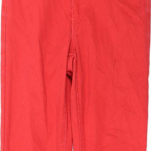 WOW Womens Red   Straight Jeans Size M L27 in - Zip