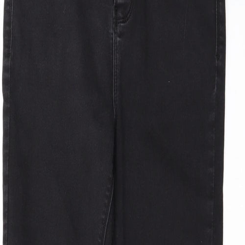 Dorothy Perkins Womens Black   Skinny Jeans Size 10 L26 in - Zip