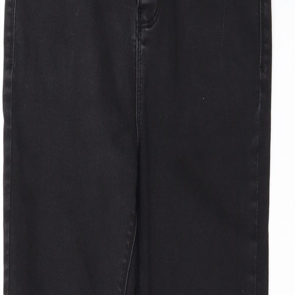 Dorothy Perkins Womens Black   Skinny Jeans Size 10 L26 in - Zip