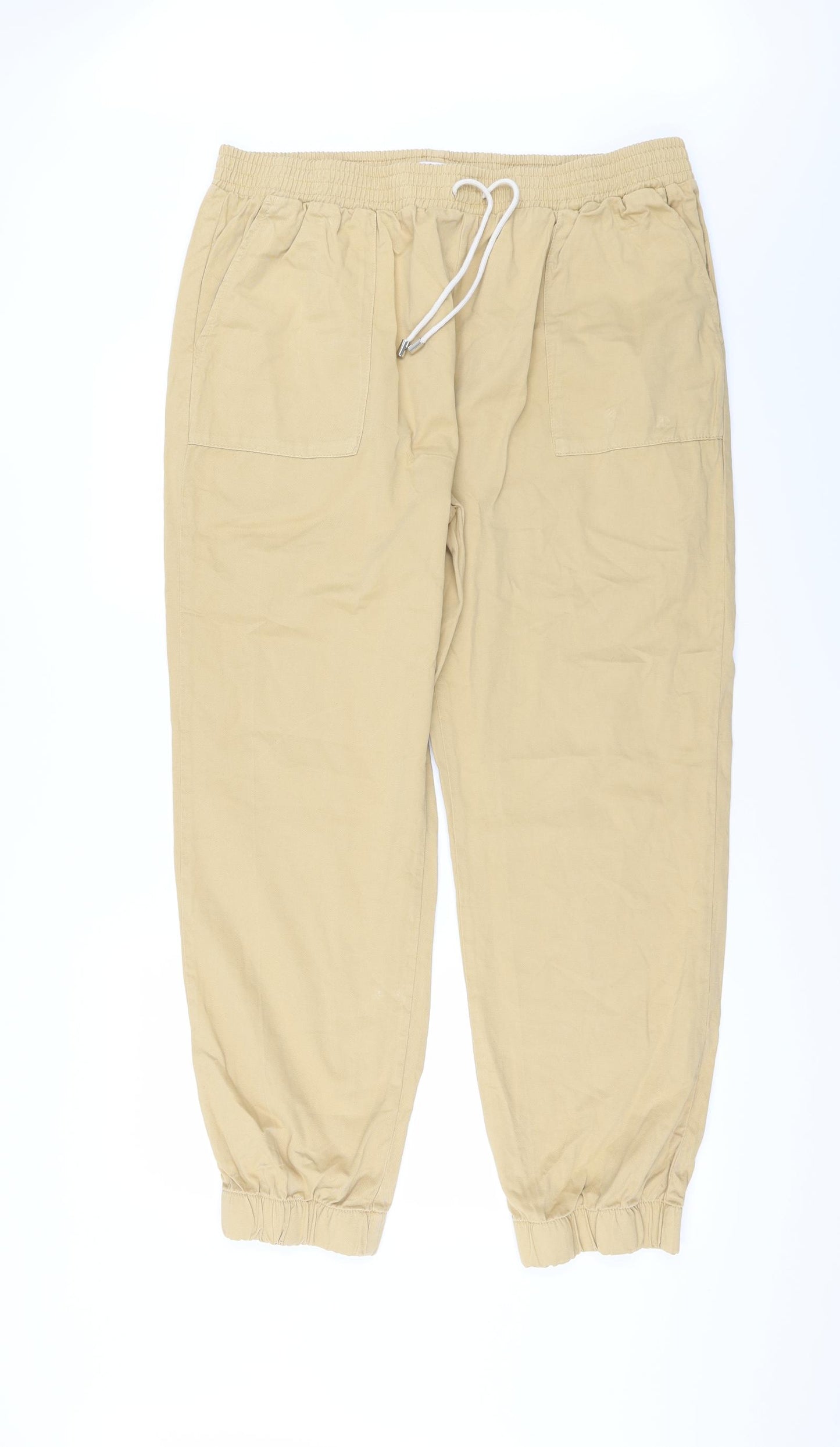 TU Womens Beige   Harem Trousers Size 18 L28 in - Cuffed legs