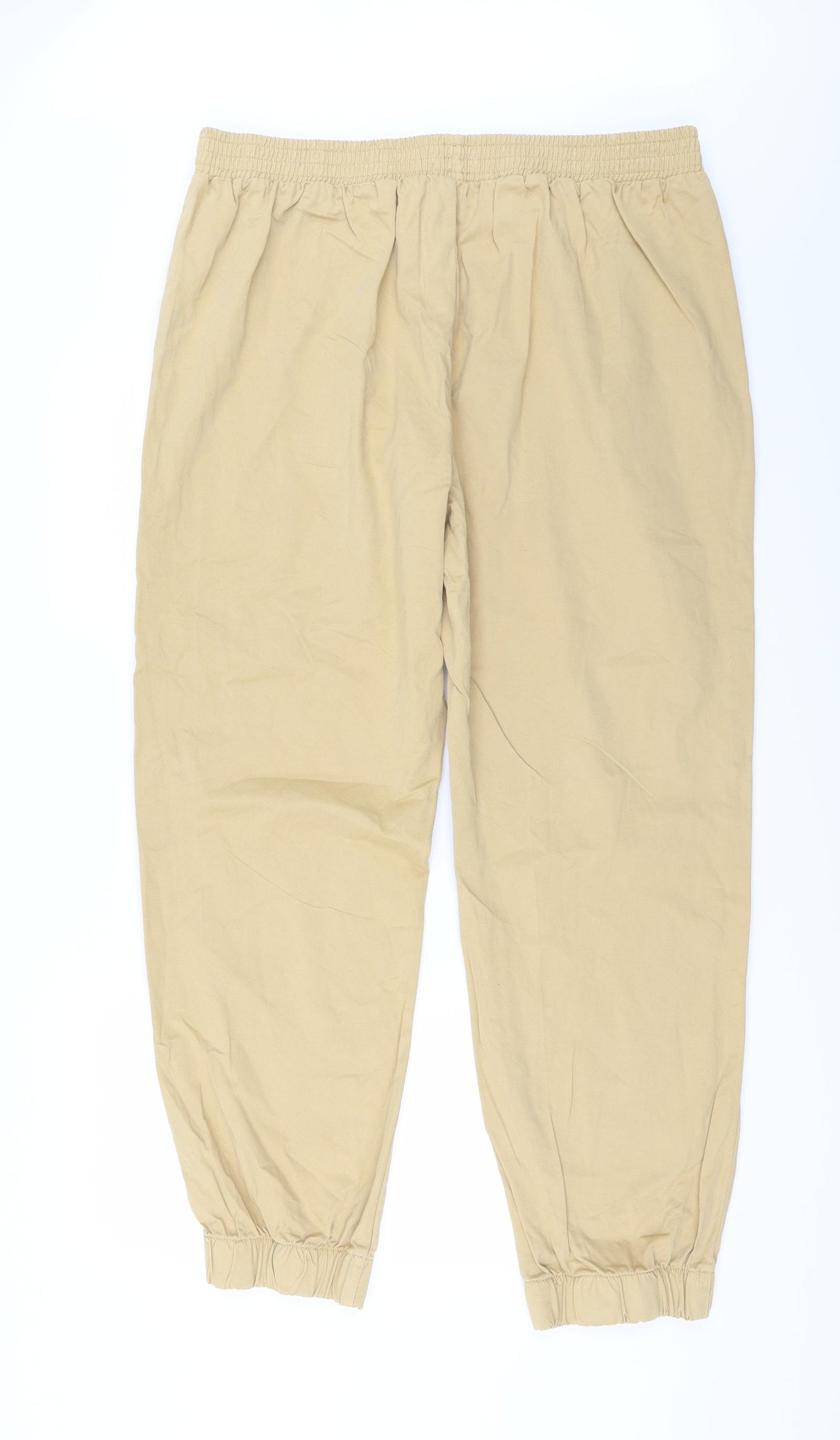 TU Womens Beige   Harem Trousers Size 18 L28 in - Cuffed legs