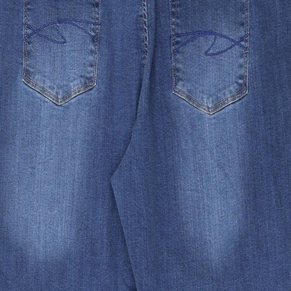 24 Womens Blue   Straight Jeans Size 24 L25 in - Zip