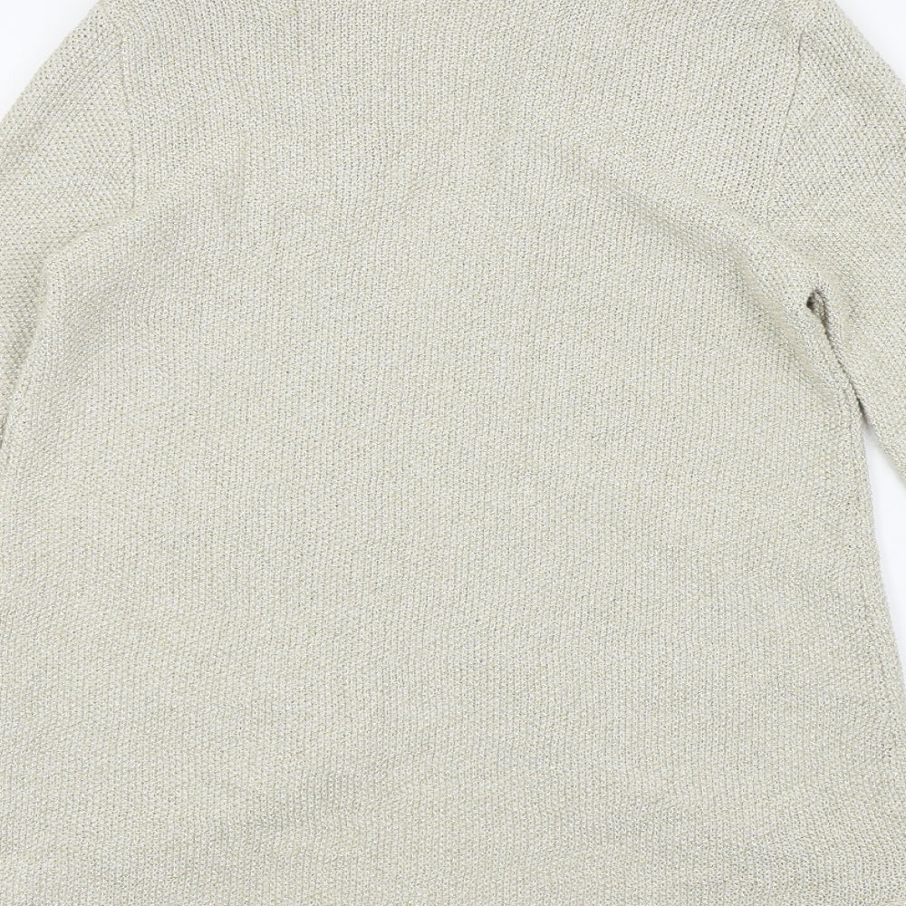 Zara Knit Womens Beige   Cardigan Jumper Size M