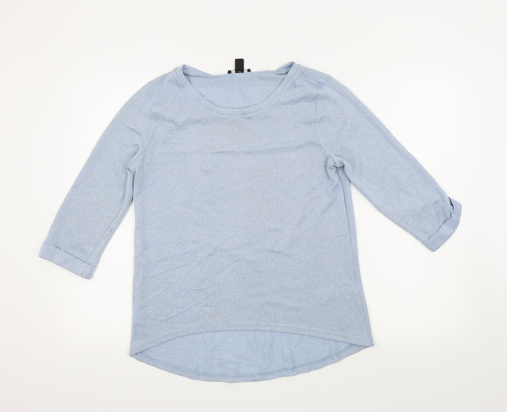 New Look Womens Blue Basic T-Shirt Size 10