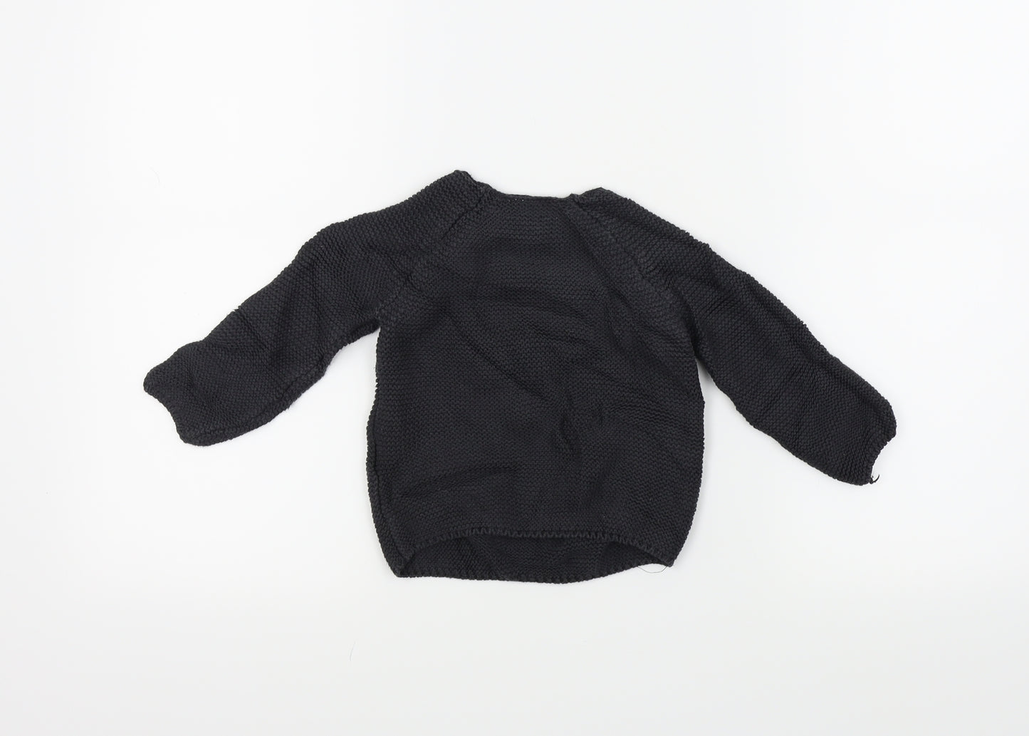 NEXT Boys Black   Pullover Jumper Size 12-18 Months  - Bear
