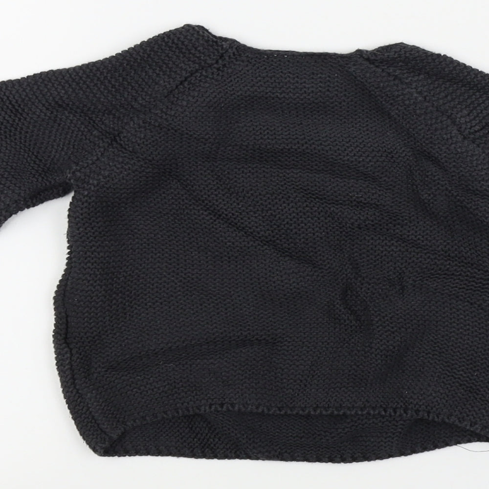 NEXT Boys Black   Pullover Jumper Size 12-18 Months  - Bear