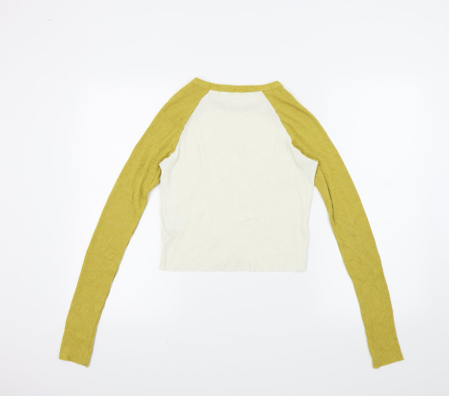 Cooperative Womens White   Basic T-Shirt Size M  - Cropped