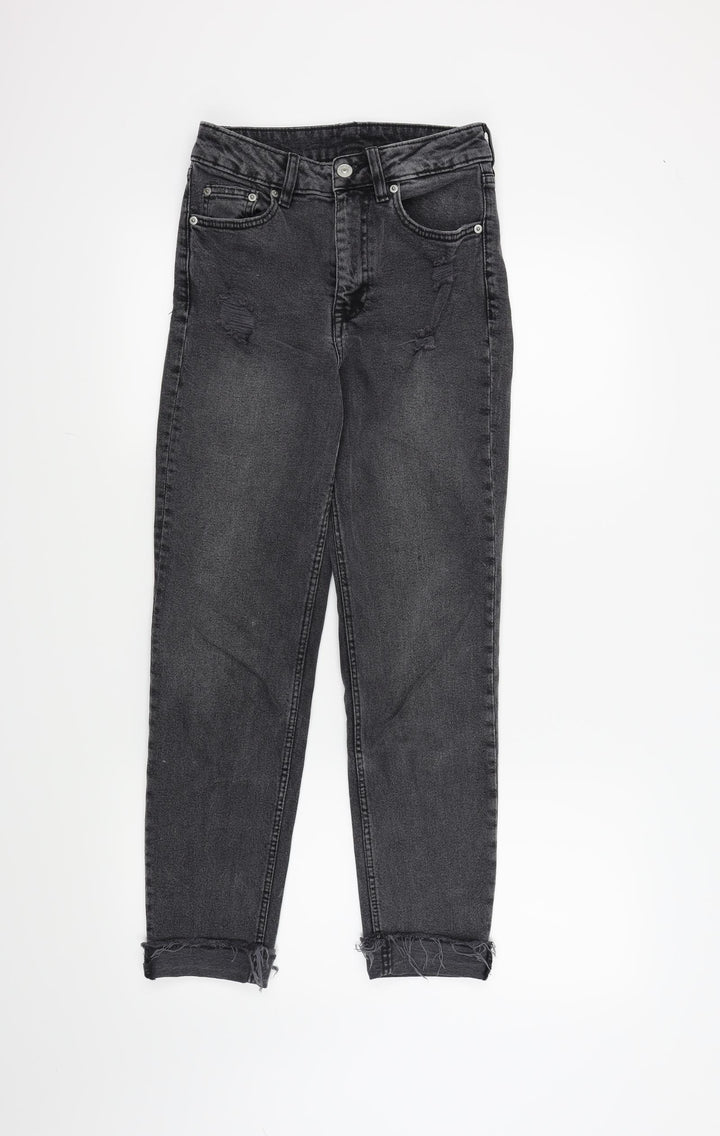 H&M Womens Grey   Skinny Jeans Size 8 L26 in