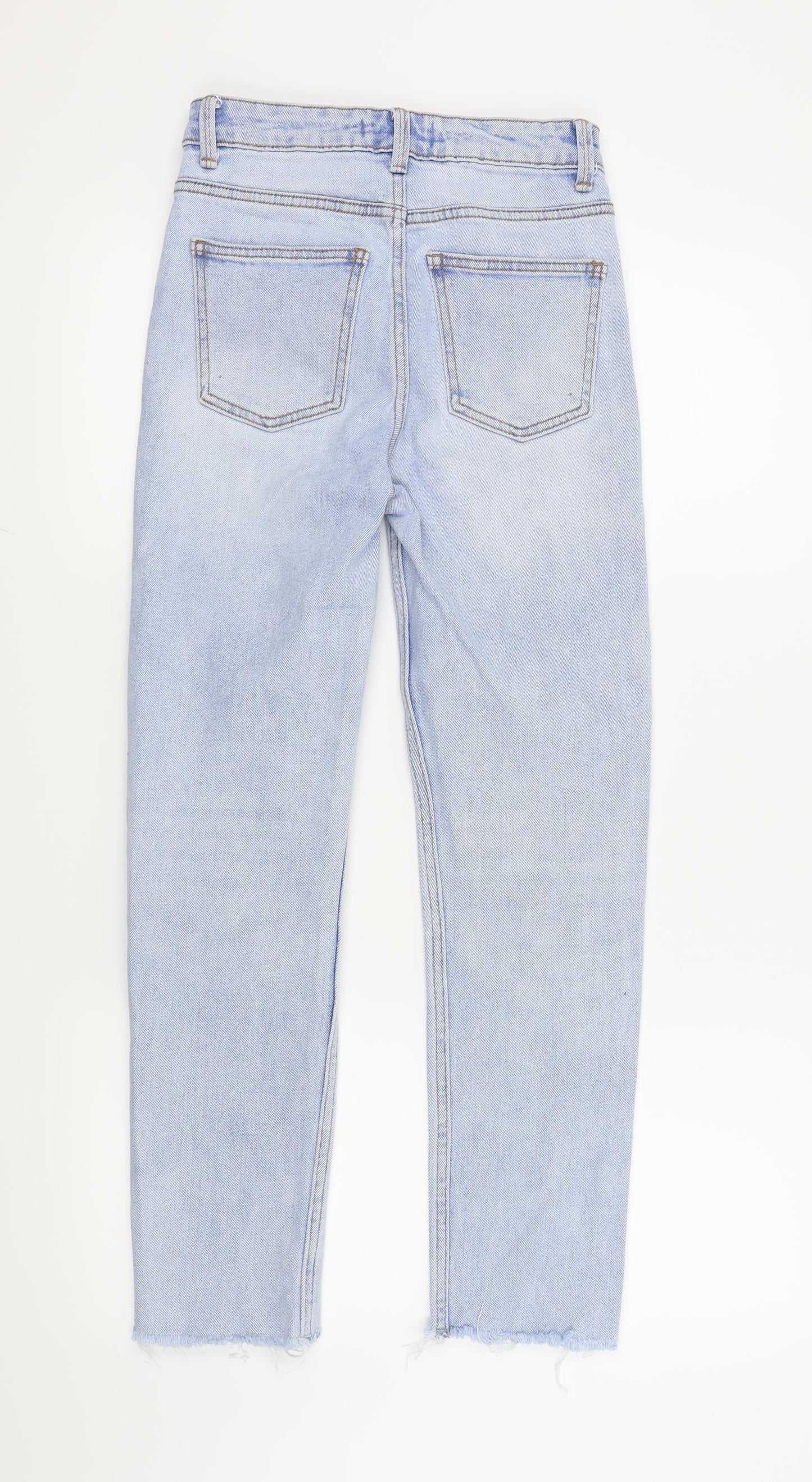 Denim & Co. Womens Blue   Skinny Jeans Size 4 L25 in