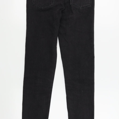 Denim & Co. Womens Black   Skinny Jeans Size 4 L25 in