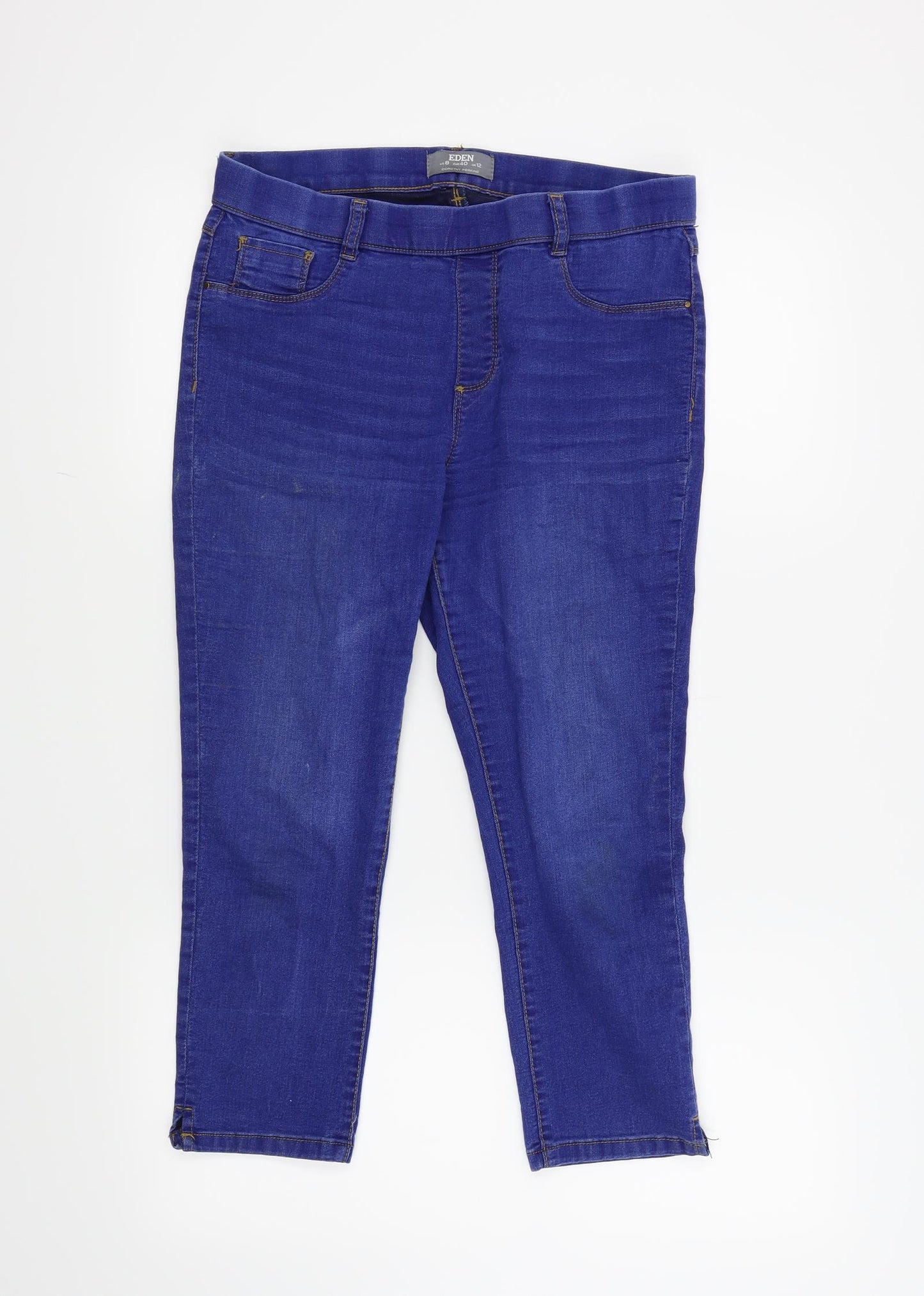 Dorothy Perkins Womens Blue   Cropped Jeans Size 12 L21 in