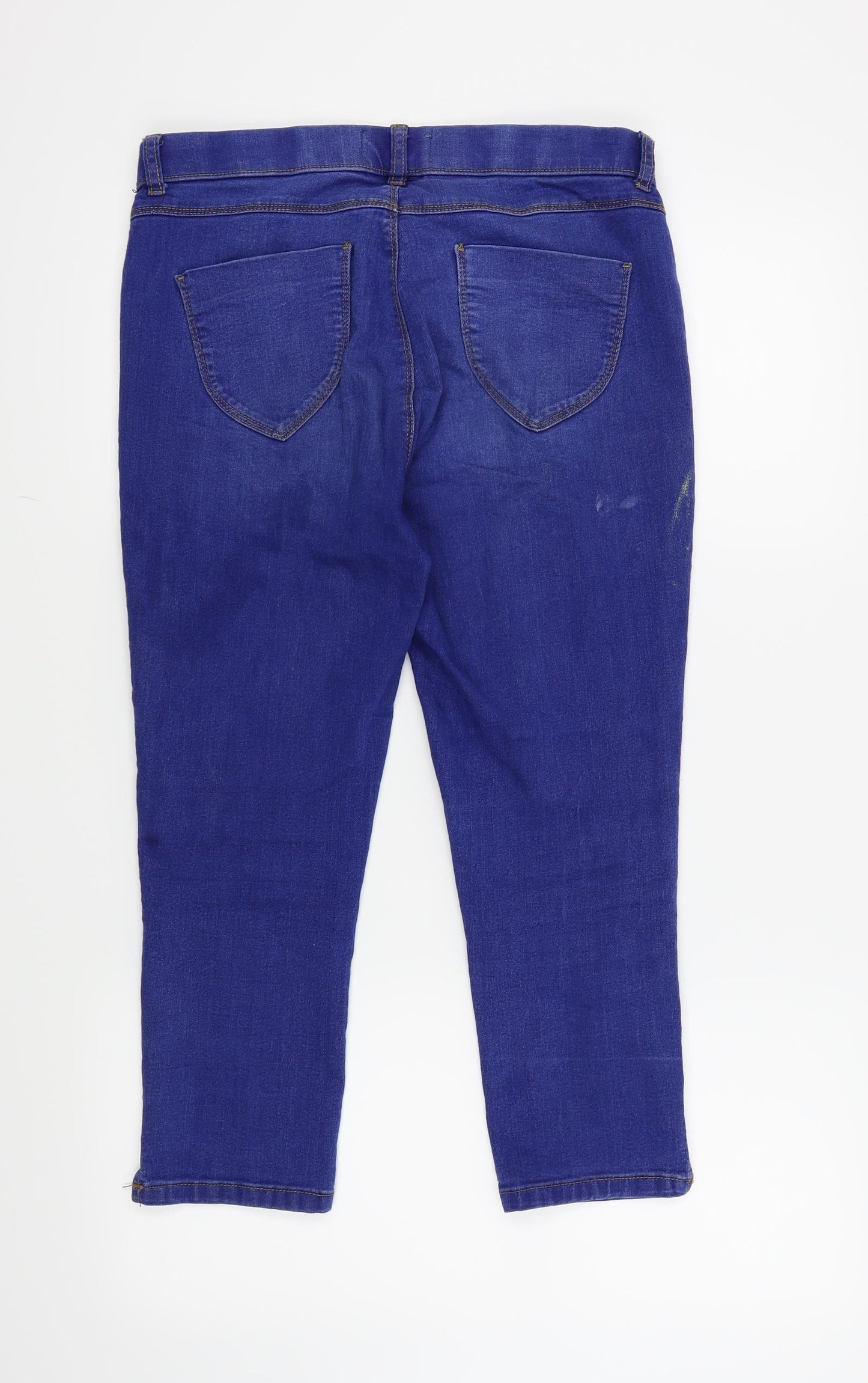 Dorothy Perkins Womens Blue   Cropped Jeans Size 12 L21 in