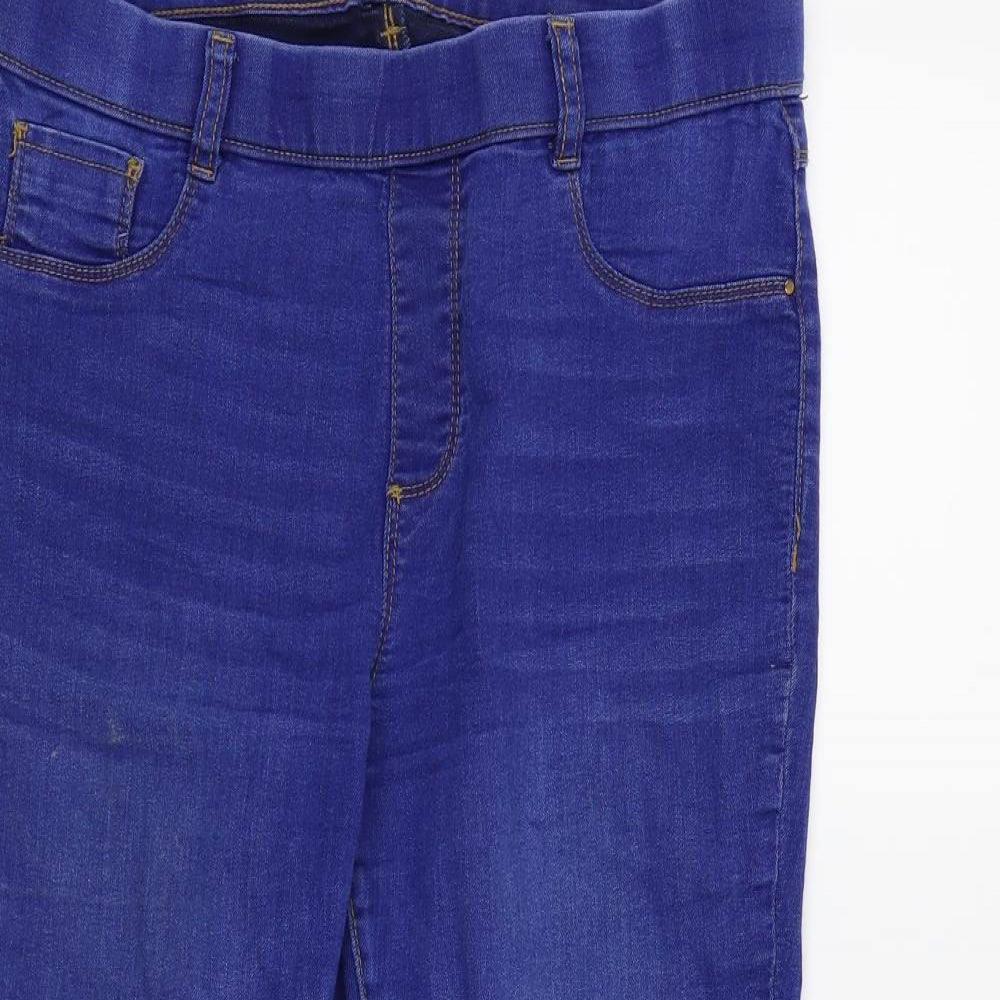 Dorothy Perkins Womens Blue   Cropped Jeans Size 12 L21 in