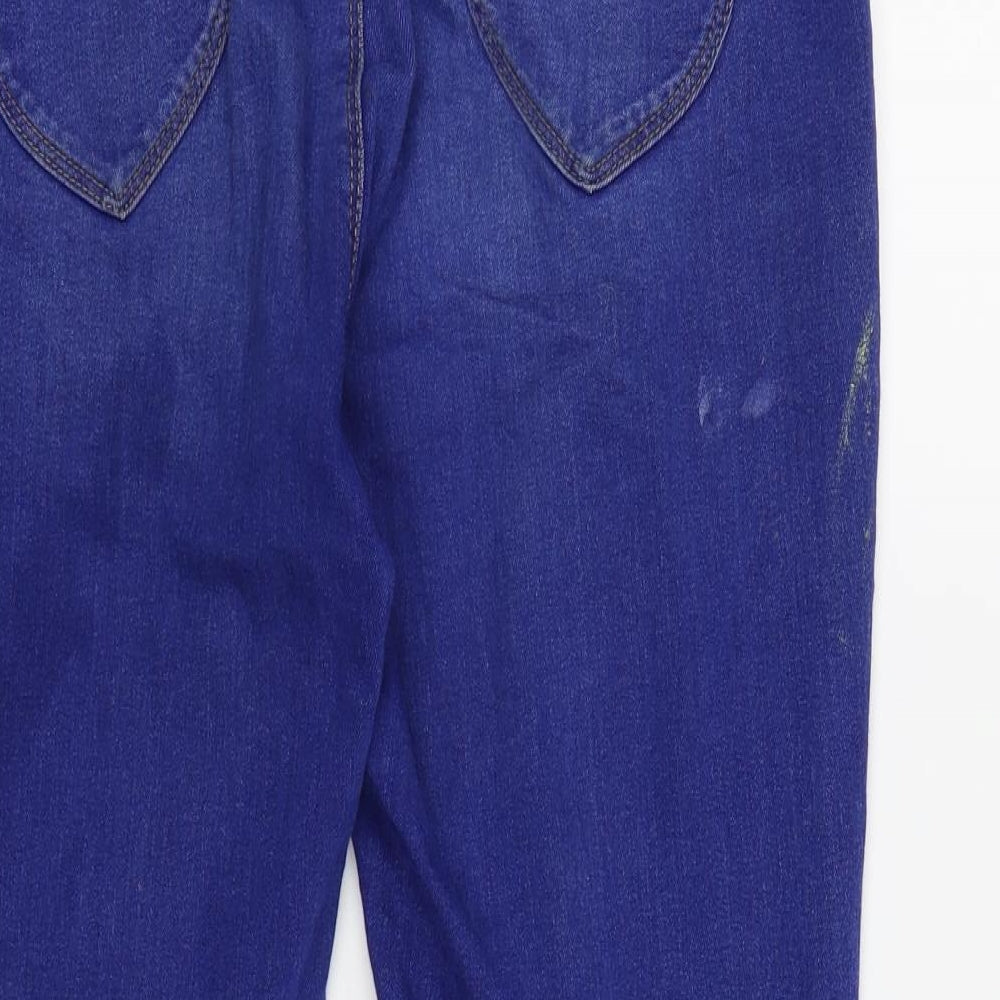Dorothy Perkins Womens Blue   Cropped Jeans Size 12 L21 in
