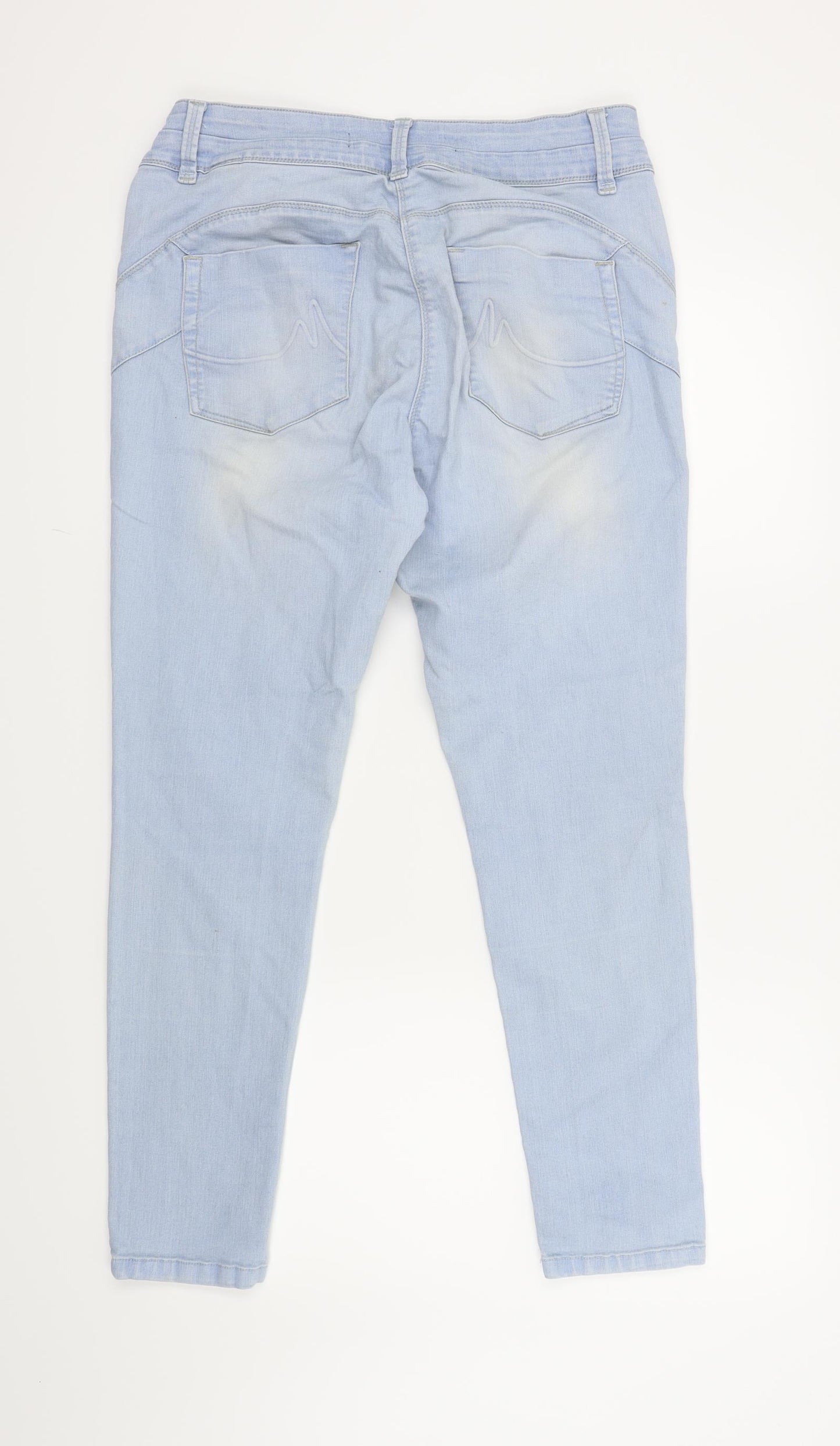 NEXT Womens Blue   Skinny Jeans Size 18 L27 in - Back pockets