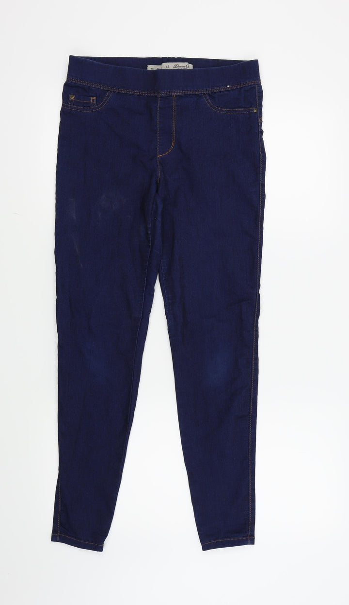 Denim & Co. Womens Blue Jegging Jeans Size 10 L27 in