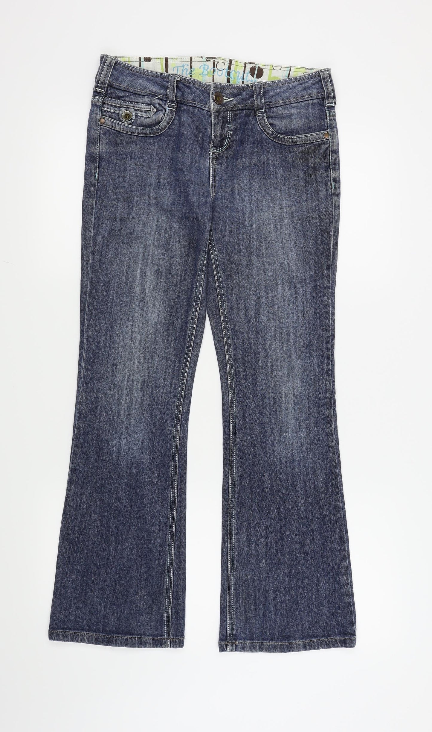 NEXT Womens Blue   Bootcut Jeans Size 8 L28 in