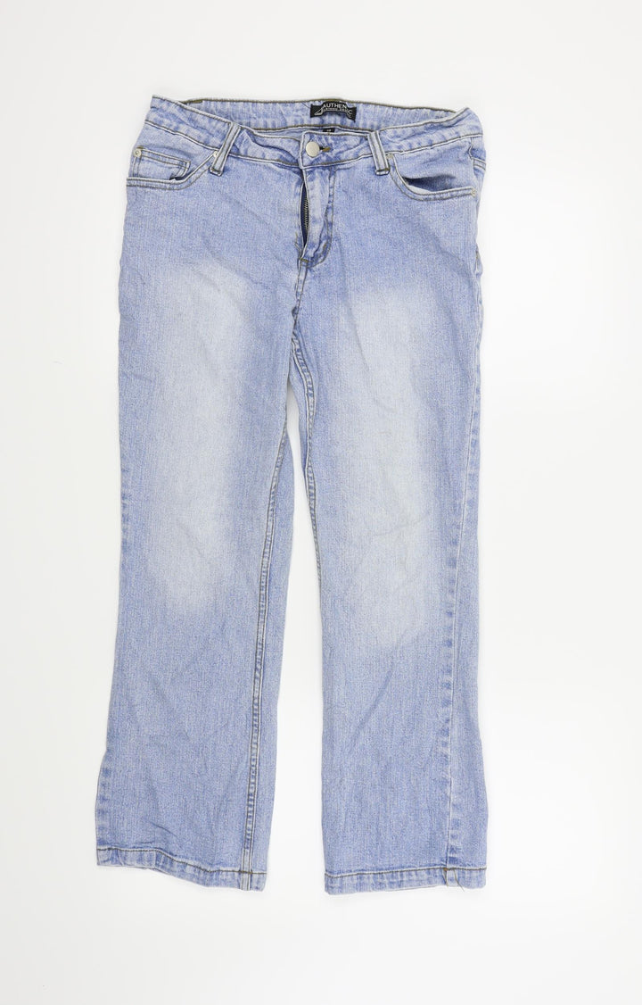 Authentic Clothing Company Womens Blue Cropped Jeans Size 10 L24 in