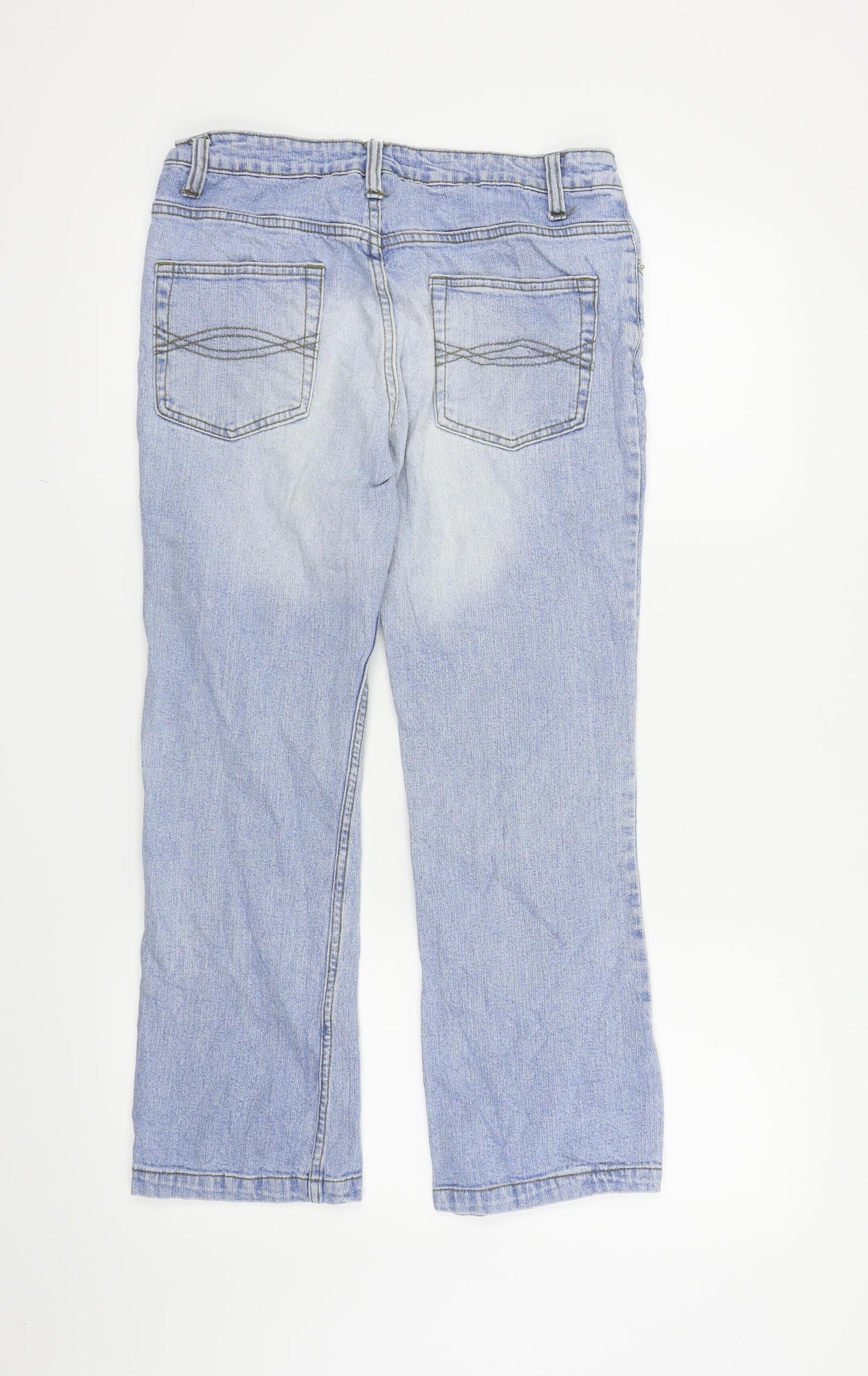 Authentic Clothing Company Womens Blue   Cropped Jeans Size 10 L24 in