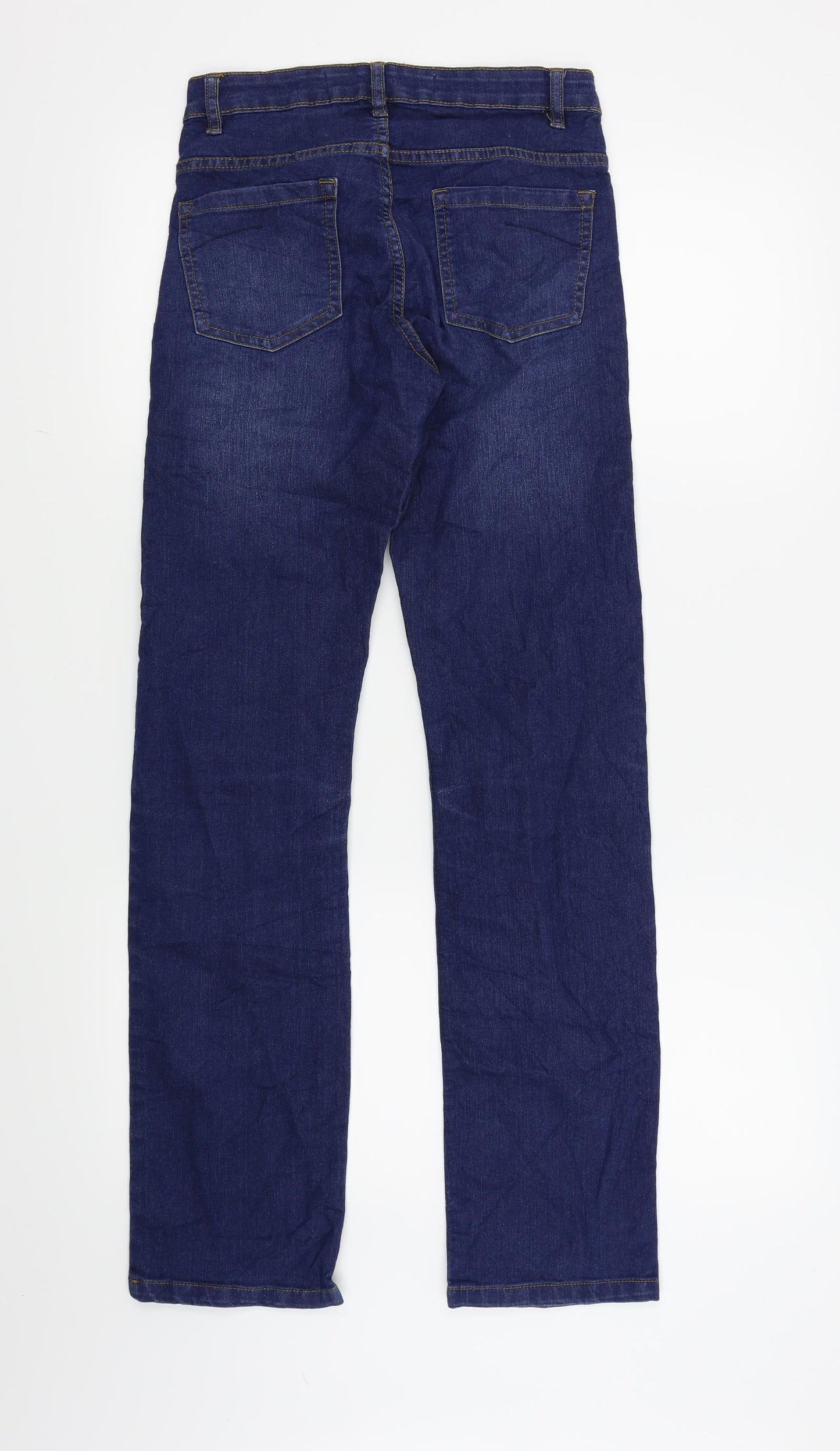 Denim & Co. Womens Blue   Straight Jeans Size 6 L30 in