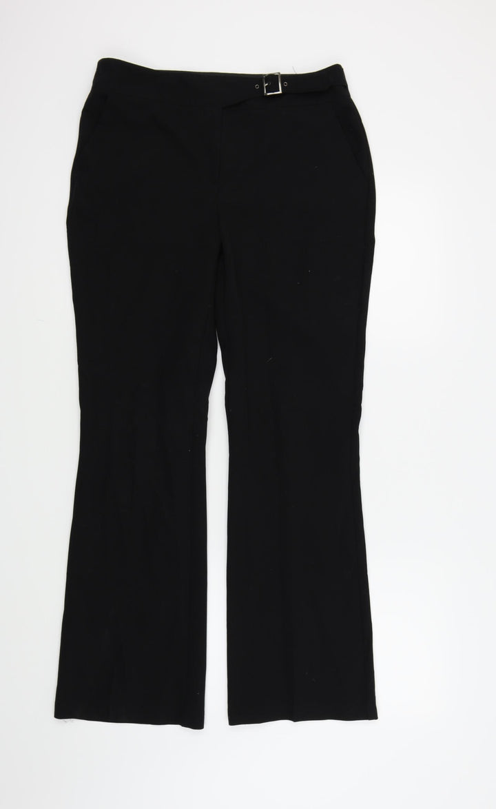 NEXT Womens Black Trousers Size 10 L29 in