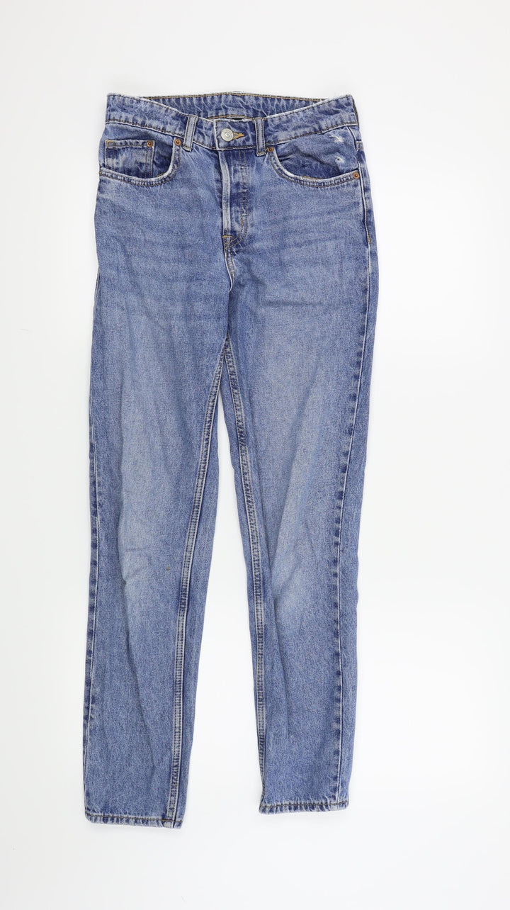 H&M Womens Blue   Straight Jeans Size 4 L28 in